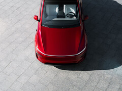 The new Tesla Model Y in Ultra Red color. (Image source: Tesla)
