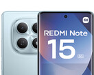 The Redmi Note 15 5G in its Glacier Blue launch colour. (Image source: via Sim.de)