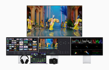 The MacBook Pro 16 can power up to four external displays. (Image Source: Apple)