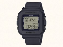 Casio’s Baby-G BGD-10KH watches (BGD-10KH-2C pictured) have a square display. (Image source: Casio, edited)