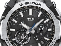 Pictured - a close up shot of the Casio MTG-B4000-1AJF dial. The upcoming MTG-B4000D is expected to retain most aspects of this dial design. (Image source: Casio)