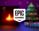 Monument Valley I and II are currently available as mobile free games. Pictured: a Christmas promo picture from the storefront. (Image source: Epic Games Store)