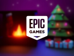 Monument Valley I and II are currently available as mobile free games. Pictured: a Christmas promo picture from the storefront. (Image source: Epic Games Store)