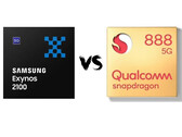The Exynos 2100 is on average slightly faster than the Snapdragon 888. (Image Source: GizmoChina)