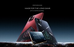 The Infinix GT 50 Pro comes in black abyss and red blaze color options