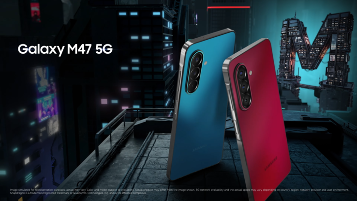 The Galaxy M47 5G comes in two color options.