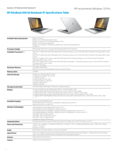 HP EliteBook 840 G6 specifications