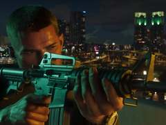 GTA VI protagonist Jason Duval holding a Colt CAR 15 in Grand Theft Auto 6