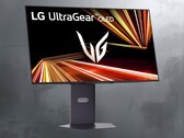 LG 32GX850A UltraGear 4K OLED gaming monitor front side at angle (Image source: LG)