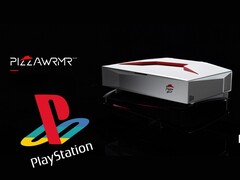 Pizza Hut offers a 3D-printable pizza warmer for the PS5 that can be placed directly on the console. (Image source: Pizza Hut)