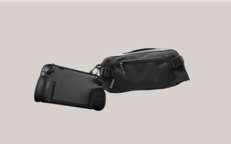 The Attack Vector modular grip case alongside the Saya sling carry bag. (Image source: Genki)