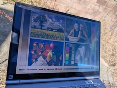 Outdoors under sunlight