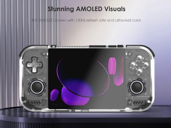 The Retroid Pocket Nova has a 120Hz 4:3 AMOLED display.