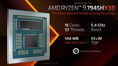 AMD's first laptop chip with 3D V-cache has been benchmarked online (image via AMD)