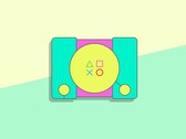 An artistic depiction of the original Sony PlayStation.