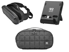 Hori Switch 2 carry cases and portable PlayStand dock. (Image source: Amazon, edited)