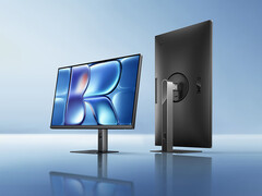 The updated Redmi A27Q costs around $122 in China. Pictured: a promo picture of the monitor. (Image source: Xiaomi)