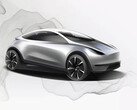 The initial Model 2 platform design teaser. (Image source: Tesla)