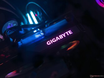 Gigabyte RGB logo on the top