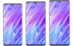 Renders of the Galaxy S20 range based on leaked information. (Source: @BenGeskin)
