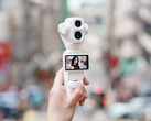 The DJI Osmo Pocket 4P in its Pearl White finish.