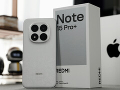 The Redmi Note 15 Pro Plus in its Cedar White finish with its retail packaging. (Image source: DSP-Charles)