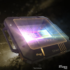 The new Ryzen PRO series will compete with Intel's mid-range and low-end commercial CPUs. (Source: AMD)