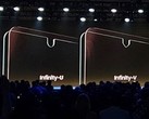 The notched Infinity Displays exhibited by Samsung during the SDC. (Source: Samsung)