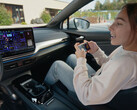 Playing PAC-MAN with a VW car. (Image source: Volkswagen)