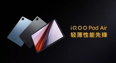 The iQOO Pad Air sits below the iQOO Pad in the company's product stack. (Image source: Vivo)