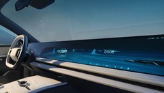 The 45-inch 8K borderless smart dashboard. (Source: BOE)