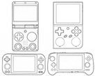 Illustrations of different Anbernic retro consoles