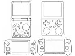 Illustrations of different Anbernic retro consoles