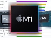 The Apple M1 has outpaced Ryzen and Core laptop chips in PassMark's charts. (Image source: PassMark/AMD/Apple/Intel - edited)