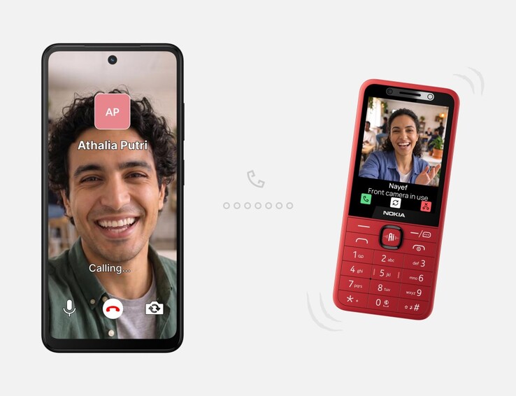 The HMD Nokia 215 4G 2nd edition in red colorway