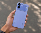 The Nothing Phone (4b) in blue.