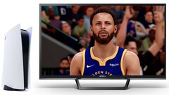 NBA 2K21 can be played at 4K/60 FPS on the PS5. (Image source: Sony/2K - edited)