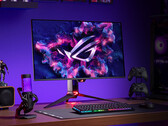 The ROG Swift OLED PG32UCDMR looks an awful lot like the PG32UCDM, latter pictured. (Image source: Asus)