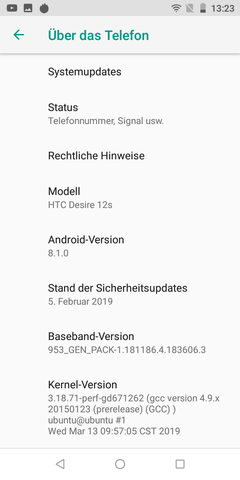 Software HTC Desire 12s