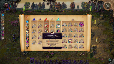 The magic system is one of Songs of Conquest's most distinctive features. (Pictured: A screenshot of Songs of Conquest)