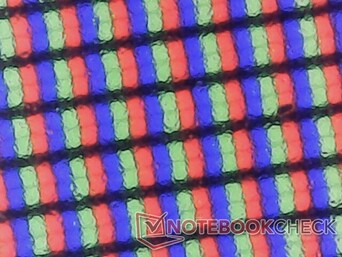 RGB subpixels with minimal graininess