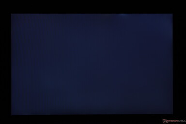 Slightly uneven backlight bleeding along the top edge