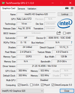 GPU-Z Intel HD Graphics 620