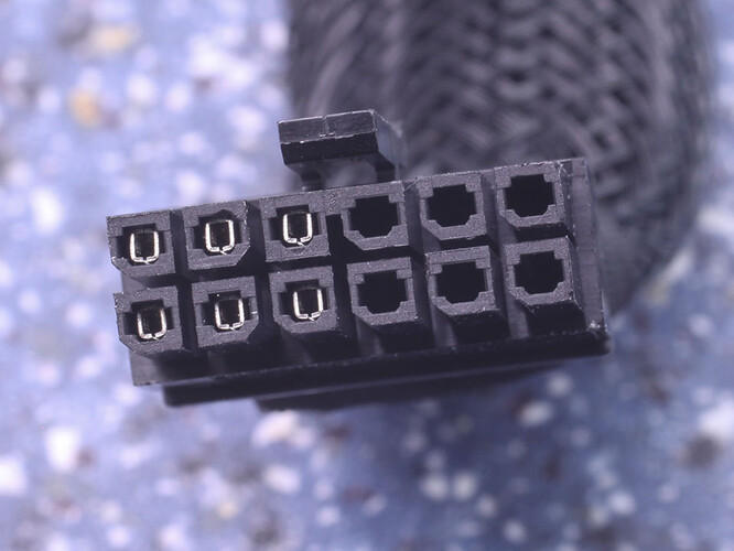 The RTX 3070 Founders Edition does not need all 12 of its power connector pins. (Image source: TechPowerUp)
