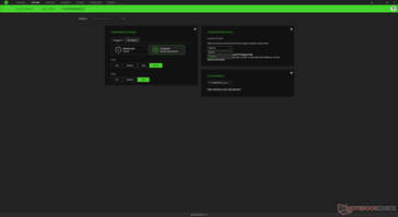 Razer Synapse performance settings