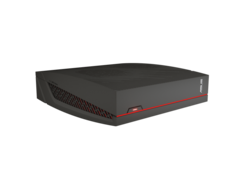 Though a bit larger than a console, the VivoPC X provides a lot more power—and remains under 5 pounds. (Source: Asus)