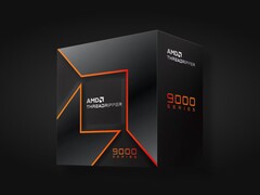 Artistic render of AMD Ryzen Threadripper 9000X series CPU packaging. (Image source: AMD)