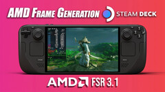 AMD FSR 3.1 and frame generation on Valve Steam Deck bumps up its gaming performance (Image source: ETA Prime)