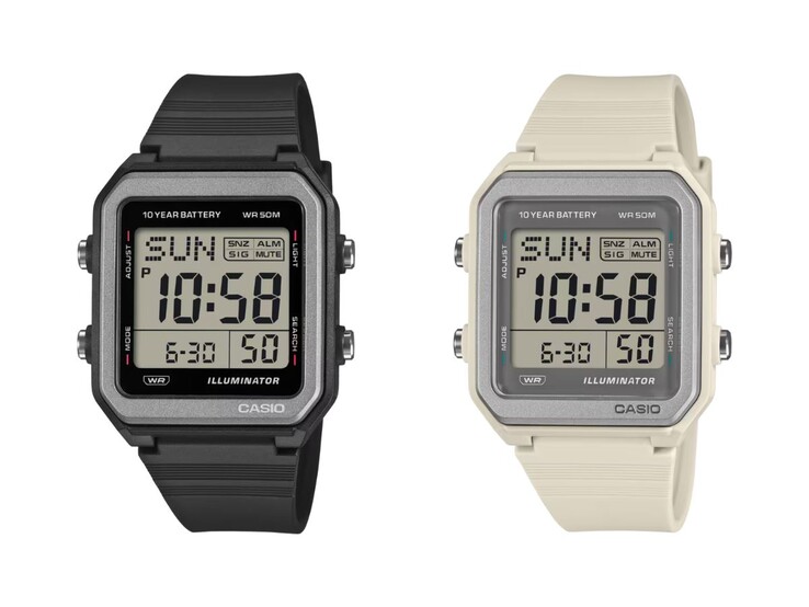 The Casio W221H-1AV (left) and W221H-8AV (right) watches