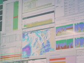 Screen with weather data